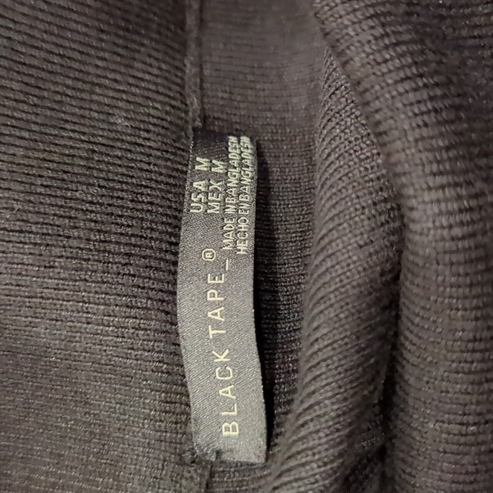 NWT BLACK Tape Knit Skirt with side ties - Picture 6 of 7